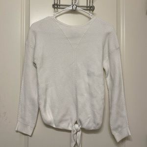 Lucky Brand tie front sweater